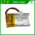 1S 3.7V 100mAh Lipo Battery For Cheerson CX10 CX-10 CX-10A RC Quadcopter Spare Parts 3.7V 100mAh Li-po Battery 1.25mm Plug 1pcs For Discount