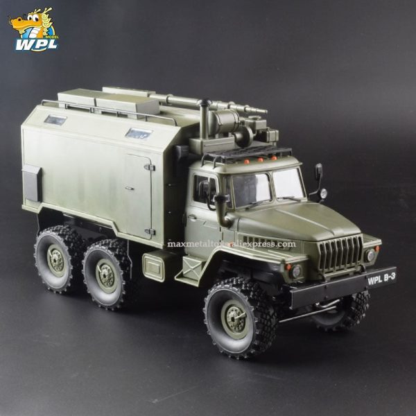 WPL B36 1:16 Ural RC Car 6WD Military Truck Rock Crawler Command Communication Vehicle KIT Toy Carrinho de controle Supply