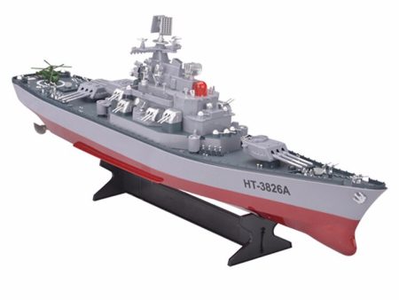 RC Boat 1:250 WarShip Remote Control Military Battleship Central Command Cockpit Seaplane Electronic Model For Kids Hobby Toys Online Sale