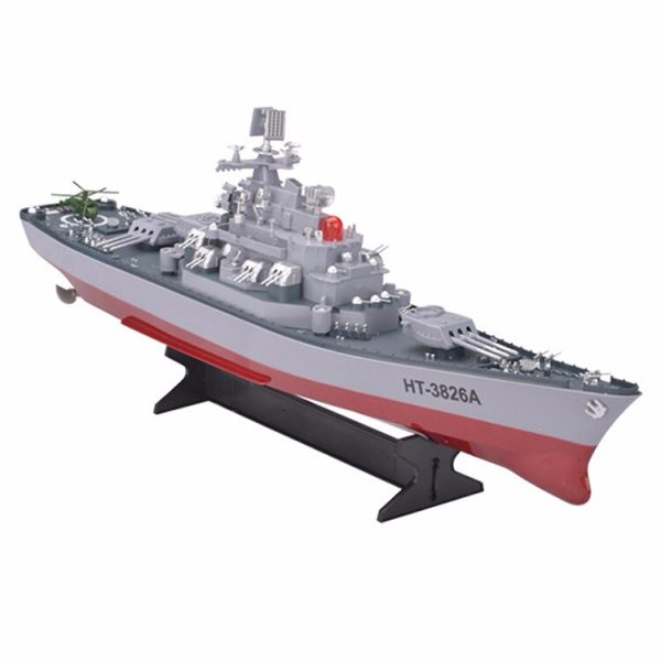 RC Boat 1:250 WarShip Remote Control Military Battleship Central Command Cockpit Seaplane Electronic Model For Kids Hobby Toys Online Sale