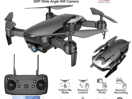 X12 WiFi FPV Mini Foldable Drone Camera 0.3MP 2MP HD Optical Flow Aerial Video Profissional RC Quadcopter Helicopter Toys SG106 Fashion