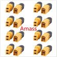 10 x Amass XT60+ Plug Connector With Sheath Housing 5 Male 5 Female (5 Pair ) servo spare parts Online now