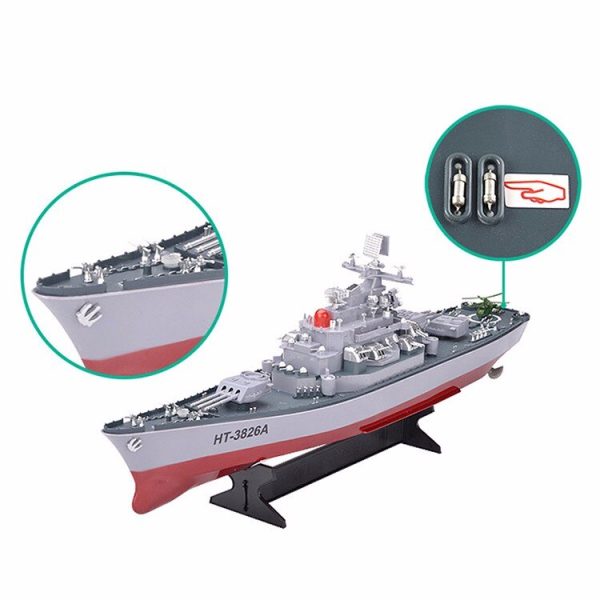 RC Boat 1:250 WarShip Remote Control Military Battleship Central Command Cockpit Seaplane Electronic Model For Kids Hobby Toys Online Sale