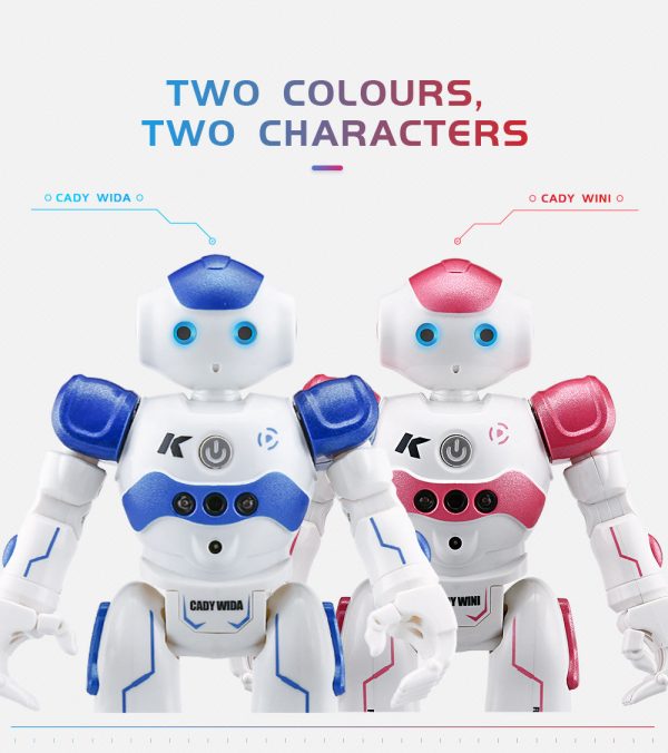 JJR C R2 RC Remote Control Robot Smart Action Walk Sing Dance Action Figure Gesture Sensor Toys Gift Robot USB Charging Dancing Supply