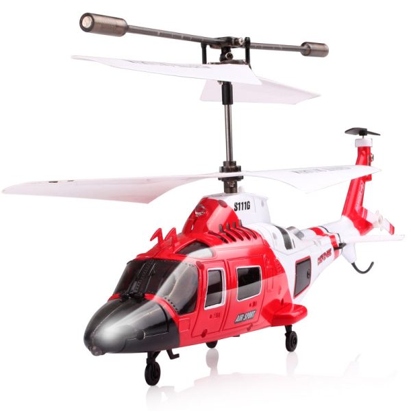 SYMA S111G Attack Marines RC Helicopter With LED Light 3.5CH Helicopter Remote Control RC Drone Shatterproof Toys For Children Online