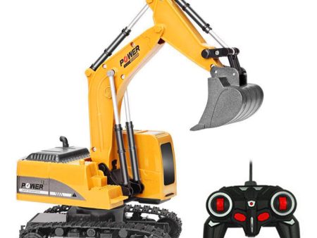 2.4Ghz 6 Channel 1:24 RC Excavator toy RC Engineering Car Alloy and plastic Excavator RTR For kids Christmas gift Online Sale