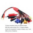 19 in1 RC Lipo Battery Charger Adapter Convert Cable 4mm Banana Plug to Traxxa JST FUTABAS T-Plug XT60 EC3 EC5 Hxt TAMIYAS Online now