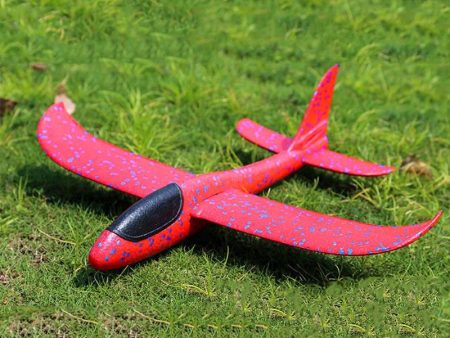 48CM Hand Throw Foam Plane Toys Outdoor Launch Glider airplane Kids Gift Toy Free Fly Plane Toys Puzzle Model Jouet Discount