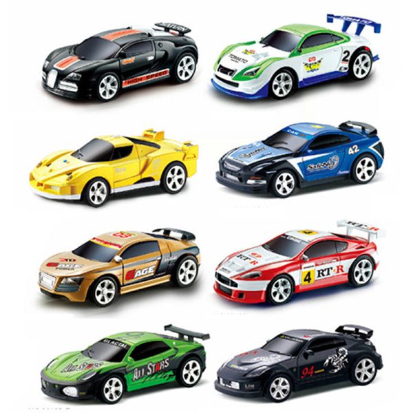 2019 Remote Control Car 20KM H Coke Can Mini RC Car Radio Remote Control Micro Racing Car 4WD Cars RC Models Toys for Kids Gifts For Sale