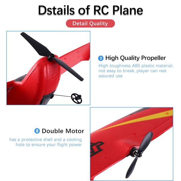 Z50 RC Plane 2.4G Wireless RC Airplanes EPP Foam Built Gyro Glider Plane Radio-Controlled Aircraft Air plane Toy for Boy Kid For Sale