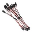 10pcs 300mm 500mm FPV Servo Y Extension Cable 30cm Cord Y Lead 50cm Wire for JR Futaba Aileron Double Power Connection RC Drone Online now