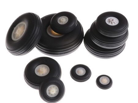 2Pcs lot Tail Wheel Rubber PU Plastic Hub 1  - 3.5  Inch For RC Airplane Replacement Parts Wholesale Hot on Sale