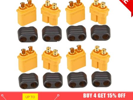 10 x Amass XT60+ Plug Connector With Sheath Housing 5 Male 5 Female (5 Pair ) Online Sale