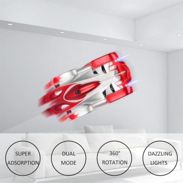 1PCs RC car Remote Control Climbing RC Car with LED Lights 360 Degree Rotating Stunt Toys Machine Wall RC CAR Boy Christmas gift Sale