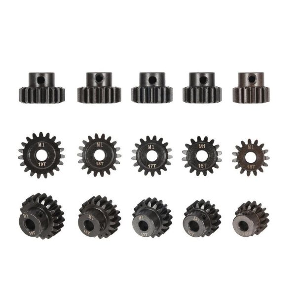 SURPASS HOBBY 5Pcs M1 5mm 11T-15T 15T-19T 18T-22T  Metal Pinion Motor Gear Set for 1 8 RC Car Truck Brushed Brushless Motor Hot on Sale