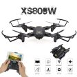 VISUO XS809S XS809HW Foldable Selfie Drone with Wide Angle 0.3MP 2MP HD Camera Quadcopter WiFi FPV RC Helicopter Mini Dron Hot on Sale