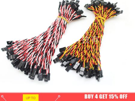 10pcs 10 15 30 50 100cm Servo Extension Cable 30   60coreFor Futaba JR Anti-interference Servo For RC Helicopter Part Fashion