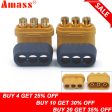 10 x Amass MR60 Plug w Protector Cover 3.5mm 3 core Connector T plug Interface Connector Sheathed for RC Model (5 Pair ) Sale