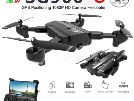 SG900-S SG900S GPS Foldable Profissional Drone with Camera 1080P HD Selfie WiFi FPV Wide Angle RC Quadcopter Helicopter Toys F11 Supply