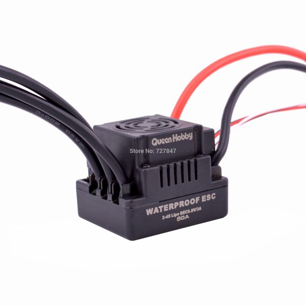 Upgrade Sensorless 60A 80A 120A S-80A S-120A Brushless ESC Electric Speed Controller with 5.5V   3A BEC for 1 8 1 10 RC Car Hot on Sale