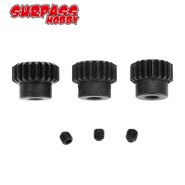 SURPASS HOBBY 3Pcs 48DP 3.175mm 13T-15T 16T-18T  19T-21T 21T-23T Pinion Motor Gear Combo Set for 1 10 RC Brushed Brushless Car Online Hot Sale