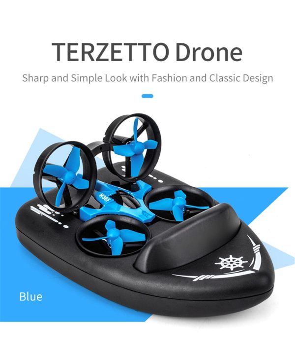 Upgraded H36 JJRC H36F Terzetto 1 20 2.4G 3 In 1 RC Vehicle Flying Drone Land Driving Boat Mini Drone Model Toys RTR VS E016F Fashion