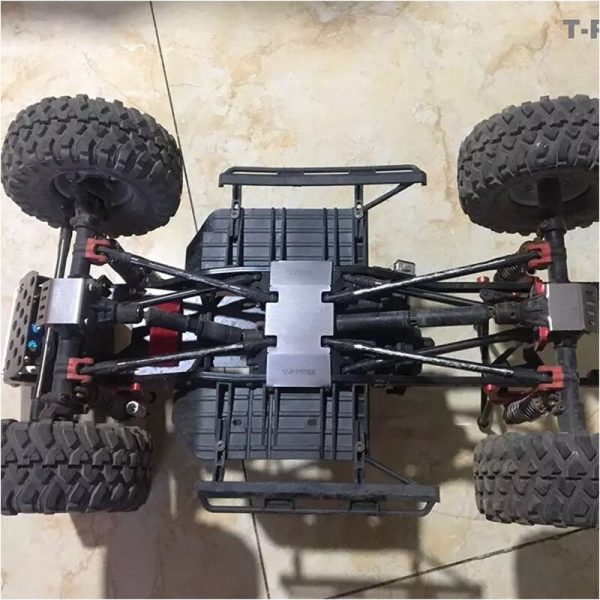 Stainless Steel Chassis Armor Protection Skid Plate for 1 10 RC Crawler Accessories TRX4 SCX10 II 90046 47 90059 60 F120BP ZXZ For Sale