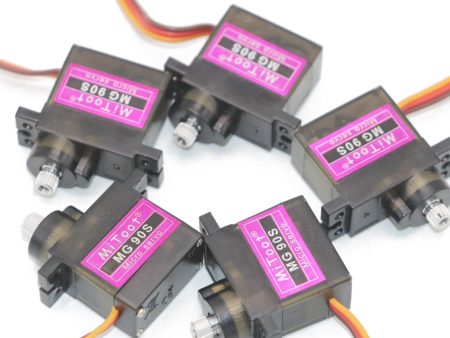 10pcs lot Mitoot MG90S Metal gear Digital 9g Servo SG90 For Rc Helicopter pPlane Boat Car MG90 9G Cheap