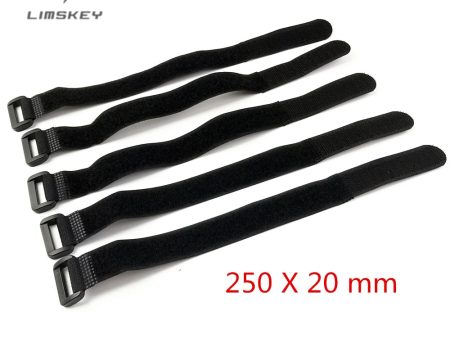 10pcs bag 25cm Magic Sticker Strap Nylon LiPo Battery Tie Strap Fastener Reusable Cable Wrap for QAV250 F450 500 550 Quadcopter Online now