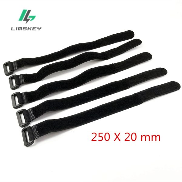 10pcs bag 25cm Magic Sticker Strap Nylon LiPo Battery Tie Strap Fastener Reusable Cable Wrap for QAV250 F450 500 550 Quadcopter Online now