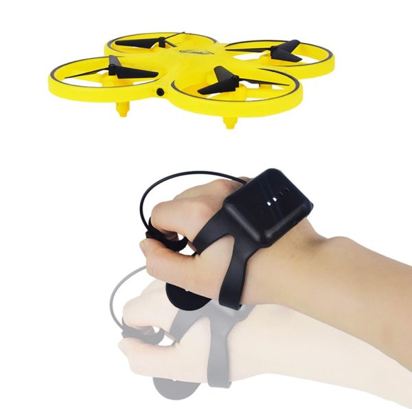 ZF04 RC Mini Quadcopter Induction Drone Smart Watch Remote Sensing Gesture Aircraft UFO Hand Control Drone Altitude Hold Kids Online Hot Sale