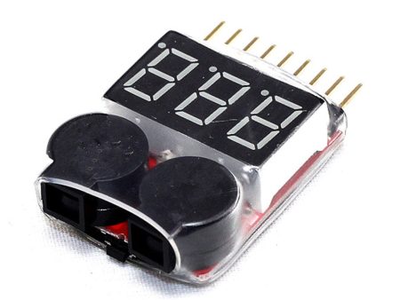 2019 new RC Lipo Battery Low Voltage Alarm 1S-8S Buzzer Indicator Tester LED Voltage Meters Discount