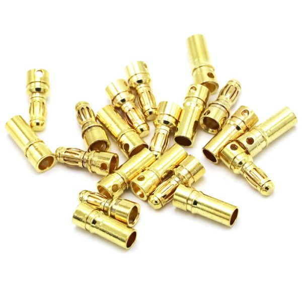 20 40pcs 3.5mm Gold Bullet Banana Connector Plug For ESC Battery Motor (10 20 pair) Online