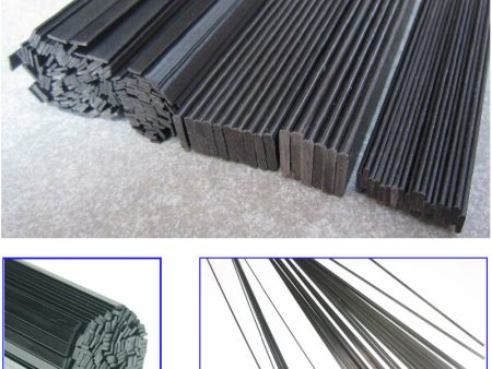 16pcs lot Carbon Fiber Material 0.5mm*3mm 0.6*5 1*3 1*4 1*5 1*6 Carbon fiber sheet for RC Quadcopter Multicopter ( 0.5 Meter) Hot on Sale