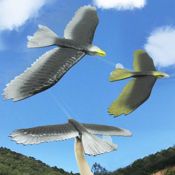 2PCS EPP Foam Airplane Hand Throwing Eagle Glider Outdoor Launch Glider Plane Kids Gift Toy 57CM Interesting Toys Online Hot Sale