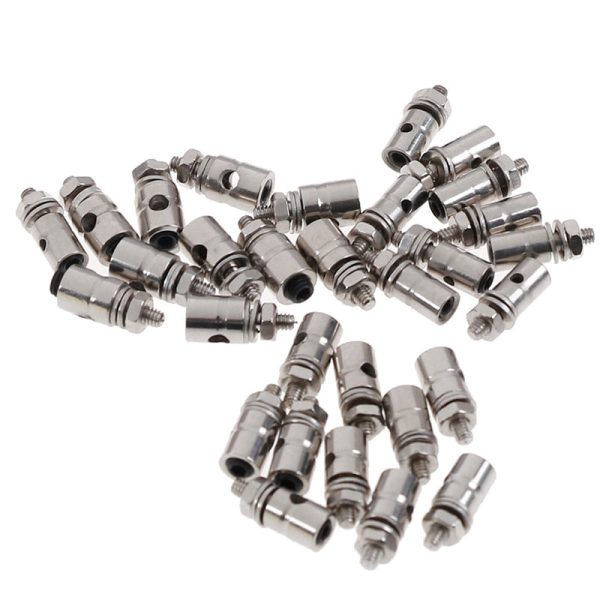 10Pcs 2.1mm 1.8mm 1.5mm 1.1mm Adjustable RC Diameter Helicopter Rc Boat Airplane Boat Pushrod Linkage Stopper Servo Connectors Online Sale