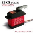 1X RC servo 25KG DS3225 core or coreless digital servo Waterproof servo full metal gear baja servo for baja cars and rc cars on Sale