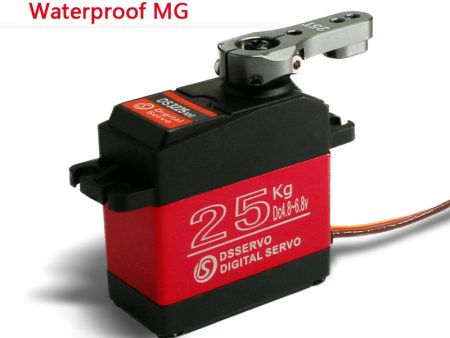 1X RC servo 25KG DS3225 core or coreless digital servo Waterproof servo full metal gear baja servo for baja cars and rc cars on Sale