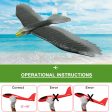 2PCS EPP Foam Airplane Hand Throwing Eagle Glider Outdoor Launch Glider Plane Kids Gift Toy 57CM Interesting Toys Online Hot Sale