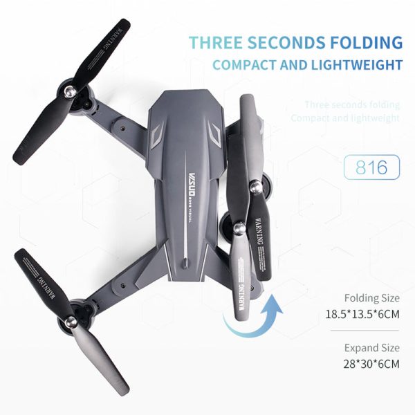 Visuo XS816 FPV Drone 4K 20 minutes Dual Camera Optical Flow Positioning Foldable Selfie RC Quadcopter With Camera Dron Toys Online Hot Sale