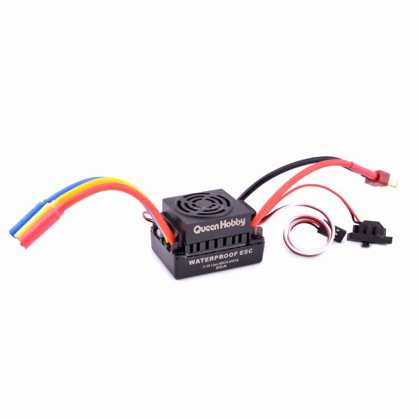 Upgrade Sensorless 60A 80A 120A S-80A S-120A Brushless ESC Electric Speed Controller with 5.5V   3A BEC for 1 8 1 10 RC Car Hot on Sale