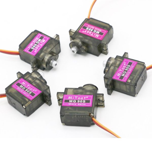 10pcs lot Mitoot MG90S Metal gear Digital 9g Servo SG90 For Rc Helicopter pPlane Boat Car MG90 9G Cheap