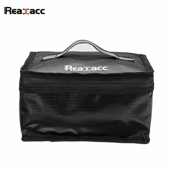 Upgraded Realacc Fireproof Waterproof Lipo Battery Safety Bag Handbag Soft Suitcase With Luminous Handle Boxes for RC Battery on Sale