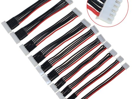 10PCS Lipo Battery Balance Charger Cable 11CM 2S 3S 4S 5S 6S 22AWG Cable Soft Silicon Wire Plug For IMAX B3 B6 Hot on Sale