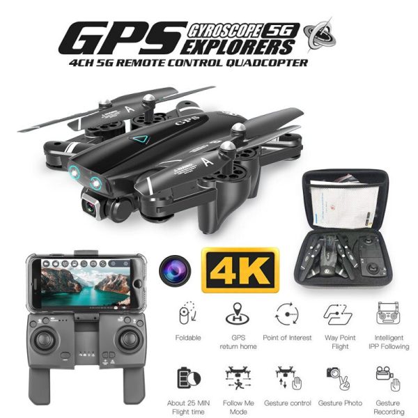 ZWN Z36 GPS Quadcopter With 720P 1080P 4K HD Camera Rc Helicopter GPS Fixed Point WIFI FPV Drone Follow Me Mode vs SG900-S E520S on Sale