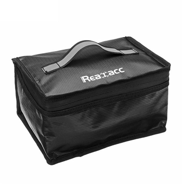 Upgraded Realacc Fireproof Waterproof Lipo Battery Safety Bag Handbag Soft Suitcase With Luminous Handle Boxes for RC Battery on Sale