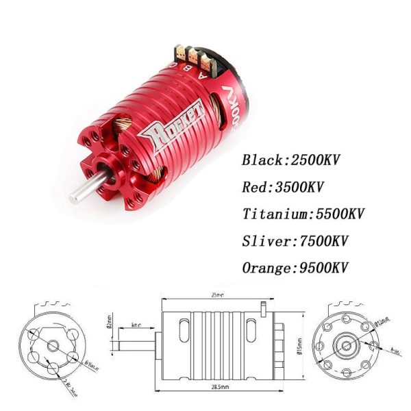 SURPASS HOBBY MINI 1410 2500KV 3500KV 5500KV 7500KV 9500KV Brushless Motor for Kyosho Mr03 Pro Atomic DRZ 1 24 1 28 1 32 RC Car For Cheap