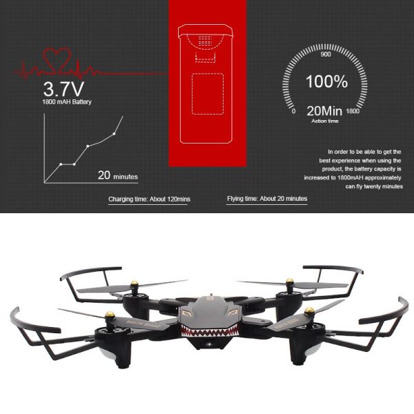 VISUO XS809S XS809HW Foldable Selfie Drone with Wide Angle 0.3MP 2MP HD Camera Quadcopter WiFi FPV RC Helicopter Mini Dron Hot on Sale