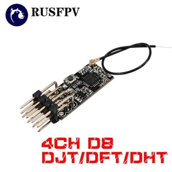 2PCS 2.4G 4CH Mini Frsky D8 Compatible Receiver With PWM Output for FRSKY DJT DFT DHT Transmitter RC FPV Racing Drone Online Sale