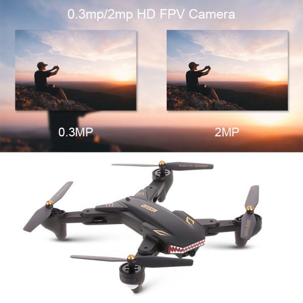 VISUO XS809S XS809HW Foldable Selfie Drone with Wide Angle 0.3MP 2MP HD Camera Quadcopter WiFi FPV RC Helicopter Mini Dron Hot on Sale